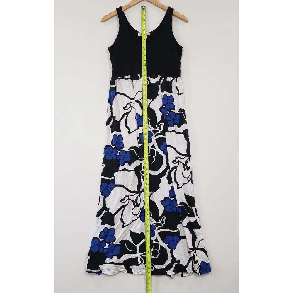 Michael Kors Maxi Dress Womens Medium Floral Empire Waist Sleeveless Summer Boho